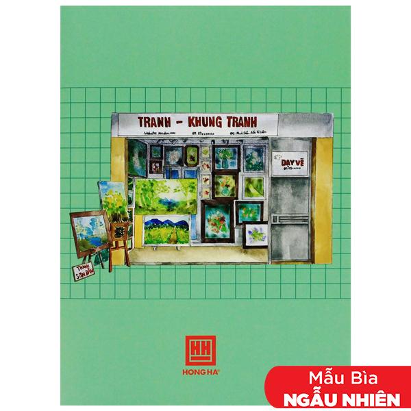 Sổ May Gáy Góc Phố A5 - Kẻ Ô Vuông - 120 Trang 70gsm - Hồng Hà 4650 (Mẫu Bìa Giao Ngẫu Nhiên)