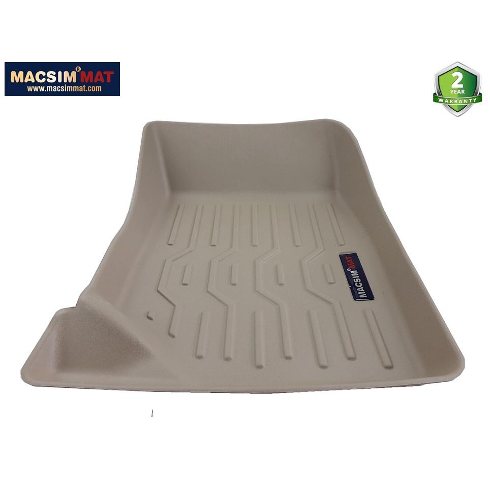 Thảm lót sàn xe ô tô Peugoet 2008 Nhãn hiệu Macsim chất liệu nhựa TPV cao cấp màu be - 2 hàng ghế