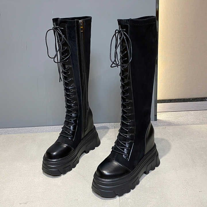 Boots cổ cao đế xuồng 11CM PBOD687-4010