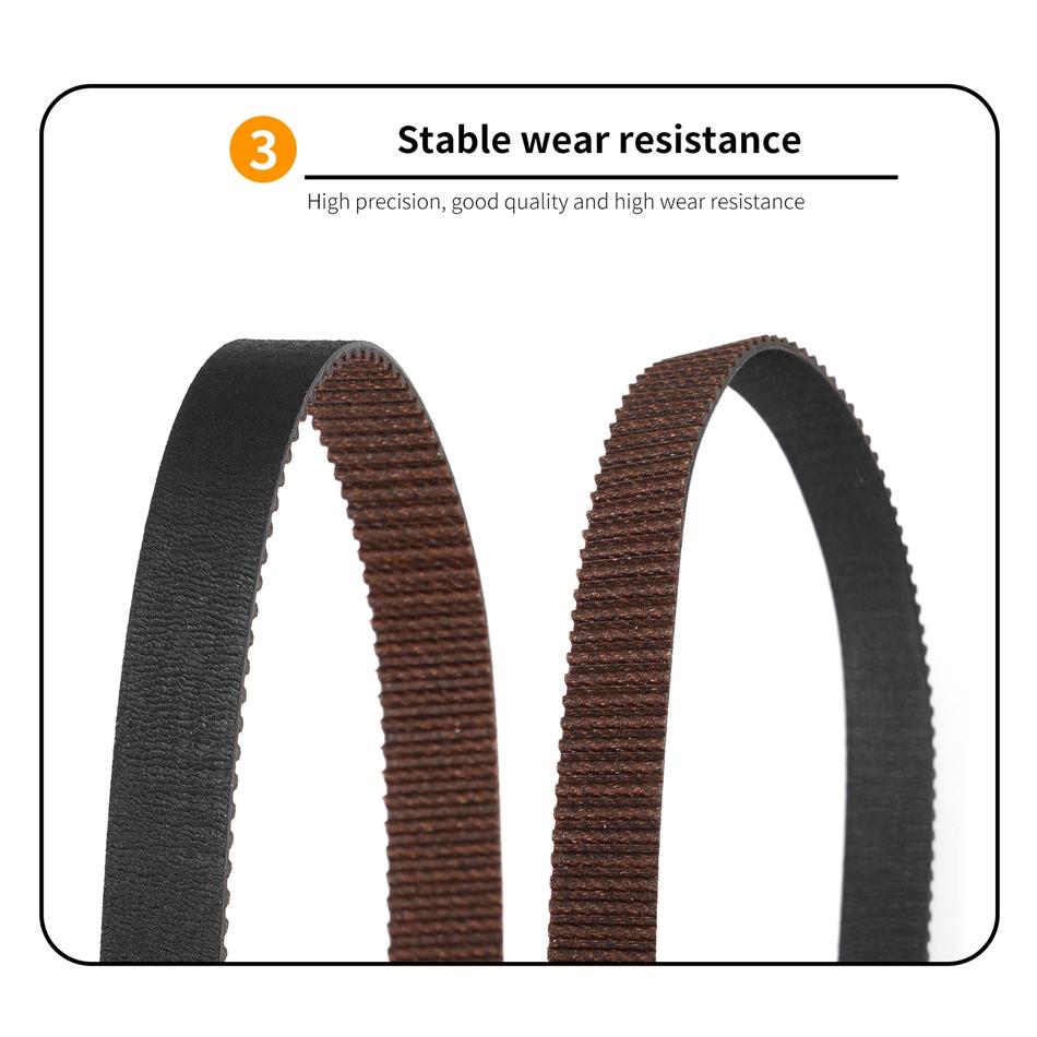 Gates LL-2GT Belt Ruber Mở Thời gian Thắt lưng đồng bộ GT2 6mm 9mm 9mm Điện trở nhiệt độ cao