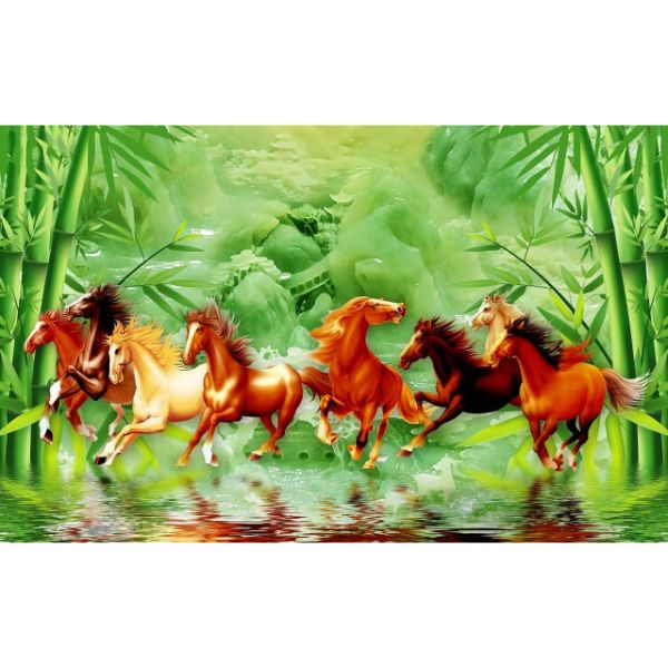 Tranh dán tường ngựa phi nước đại 3 PT42