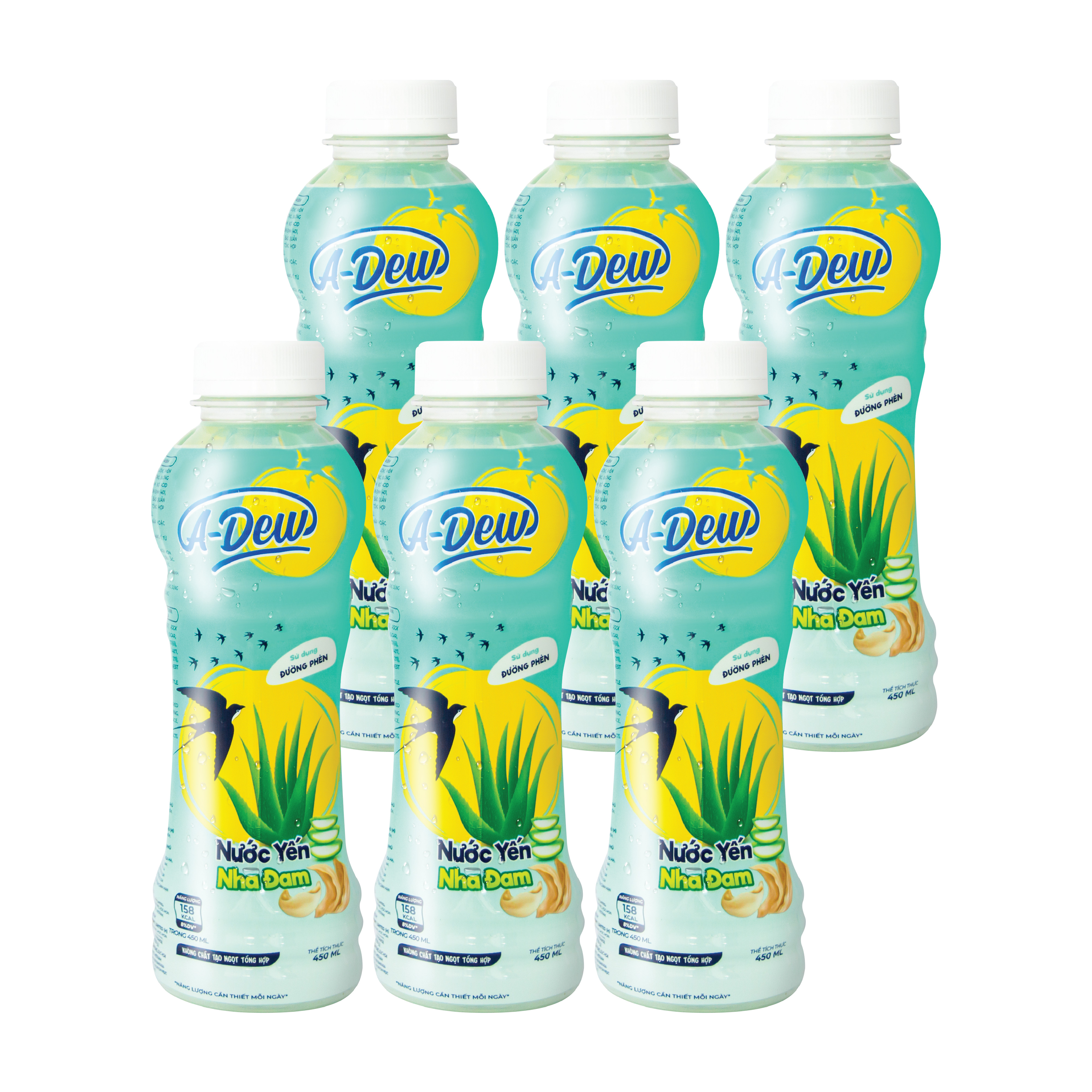 Nước Yến Nha Đam A Dew Chai 450ml - Lốc 6 Chai