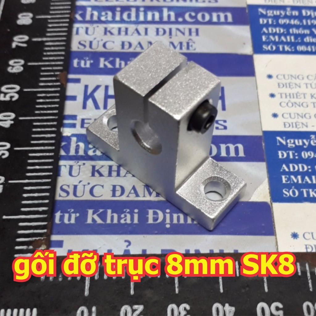 2 cái Gối đỡ trục, giá đỡ trục SK8 trục 8mm, bằng nhôm nhẹ, chụi lực nặng kde5624