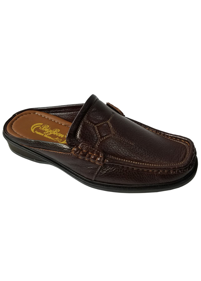 Dép Bít Mũi Nam Da Bò Thật Cao Cấp HKT342