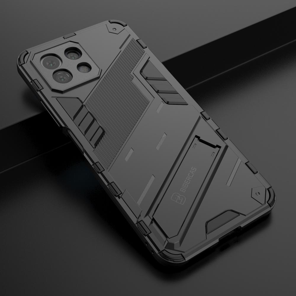 Ốp lưng cho Xiaomi 11 Lite, Ốp chống sốc Iron Man PUNK cao cấp kèm giá đỡ cho Xiaomi 11 Lite 5G NE