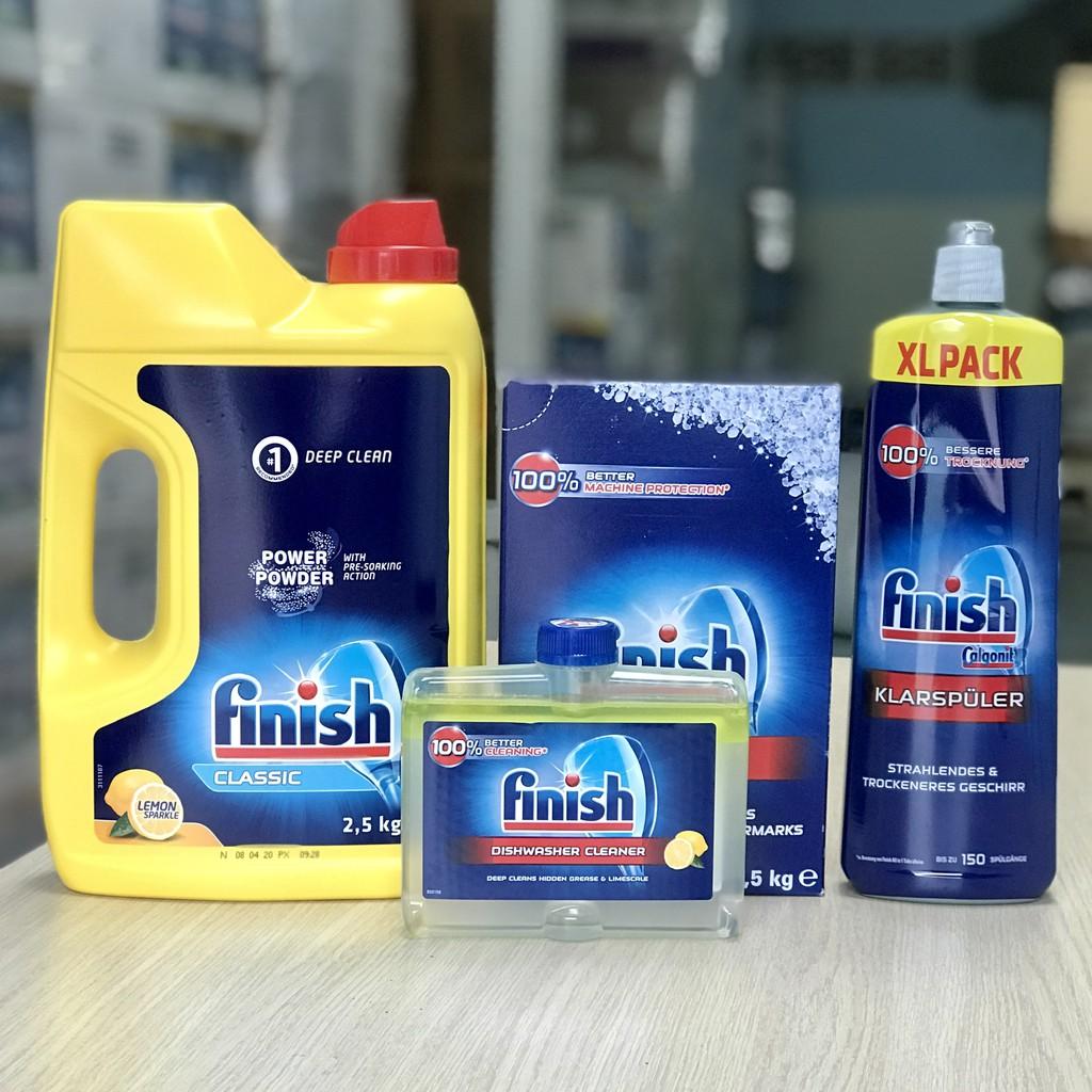 COMBO FINISH: Bột 2,5kg + Muối 1,5kg + Bóng 750ml + Vệ sinh 250ml