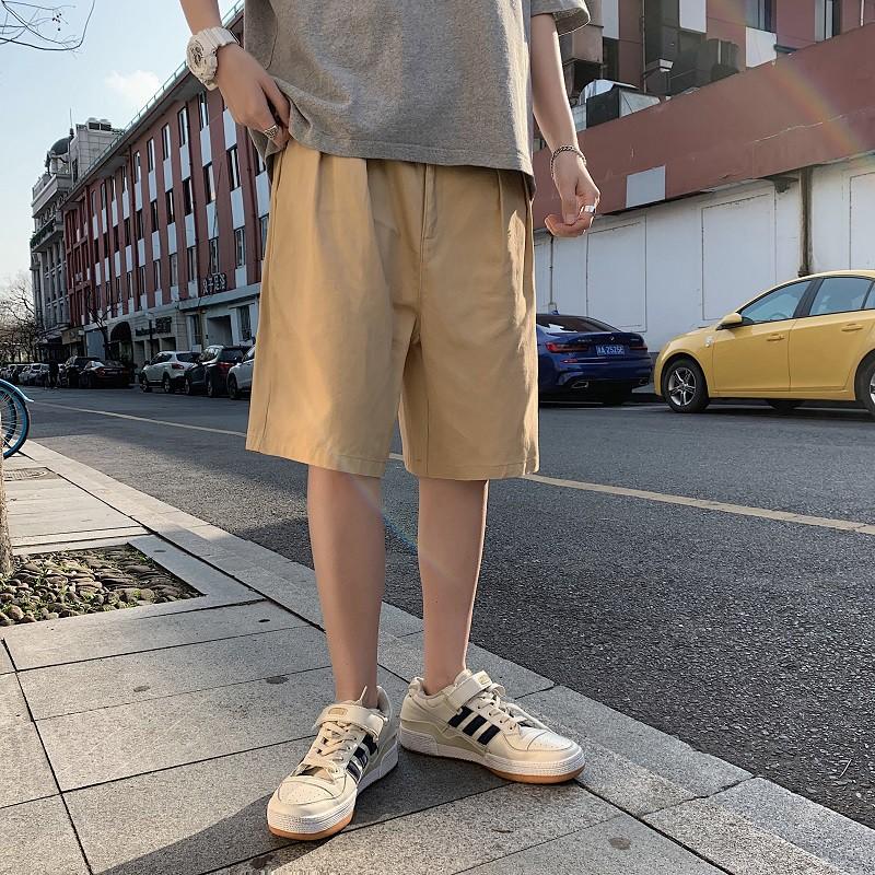 Quần Short Cotton Dáng Rộng Thời Trang Mùa Hè Năng Động Cho Nam