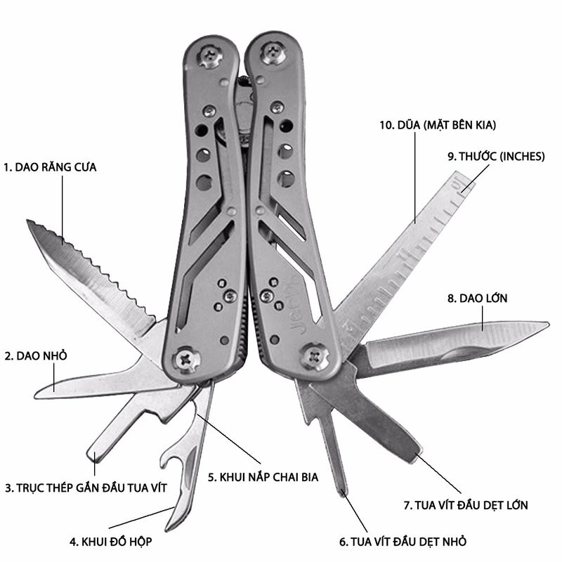 Kìm gập đa năng 9 in 1