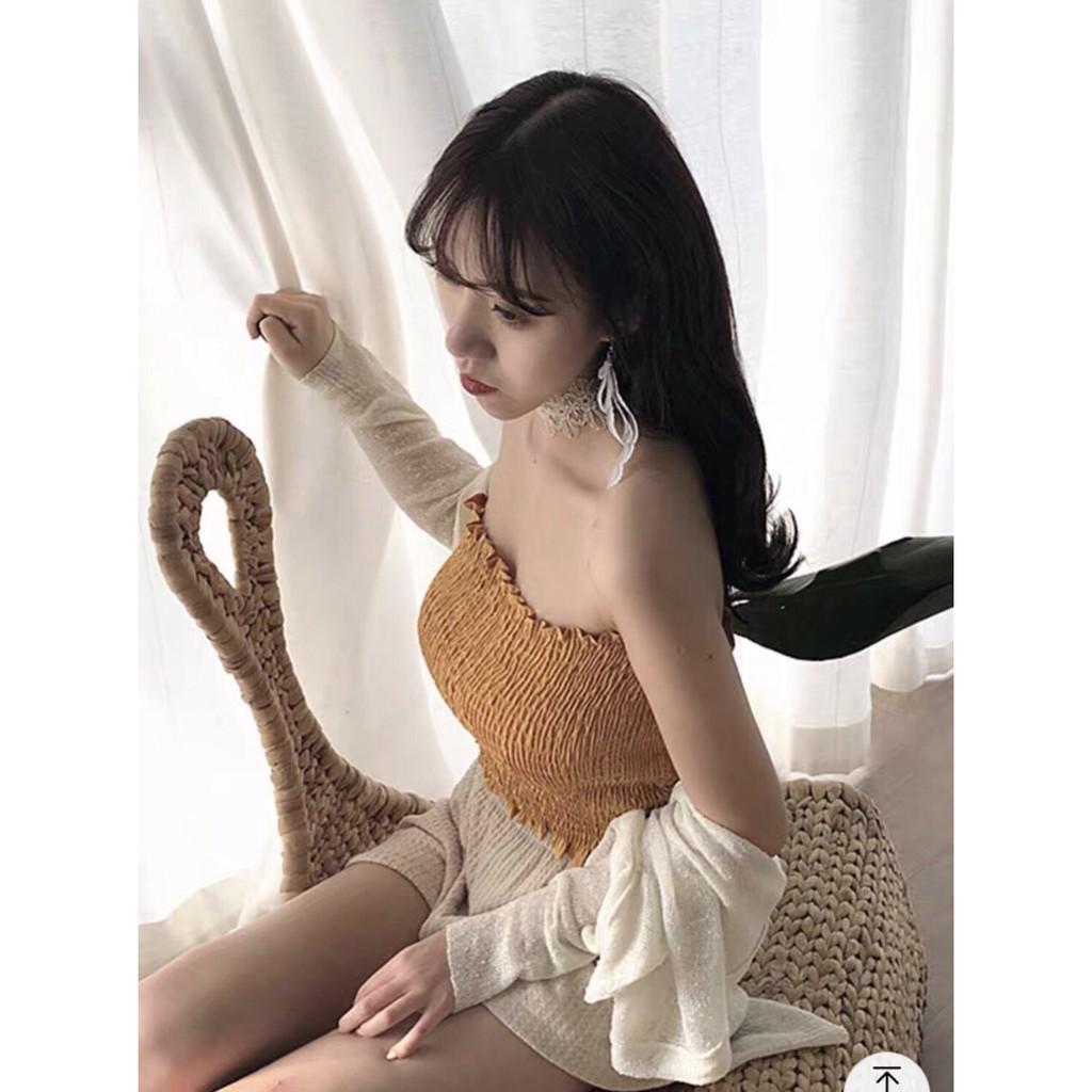 Áo ống nude - kèm ảnh thật A5080