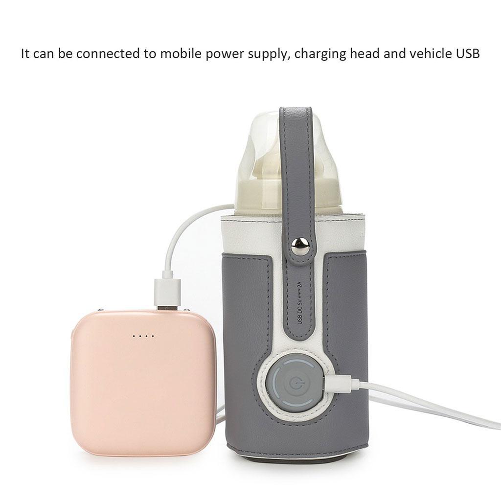 Baby Bottle Warmer USB 3 Levels Constant Heating for Home Newborn Infant