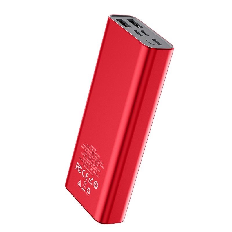 Pin sạc dự phòng mini Hoco J46 Star ocean 10000mAh nhôm nguyên khối 2 cổng sạc - Hàng Chính Hãng