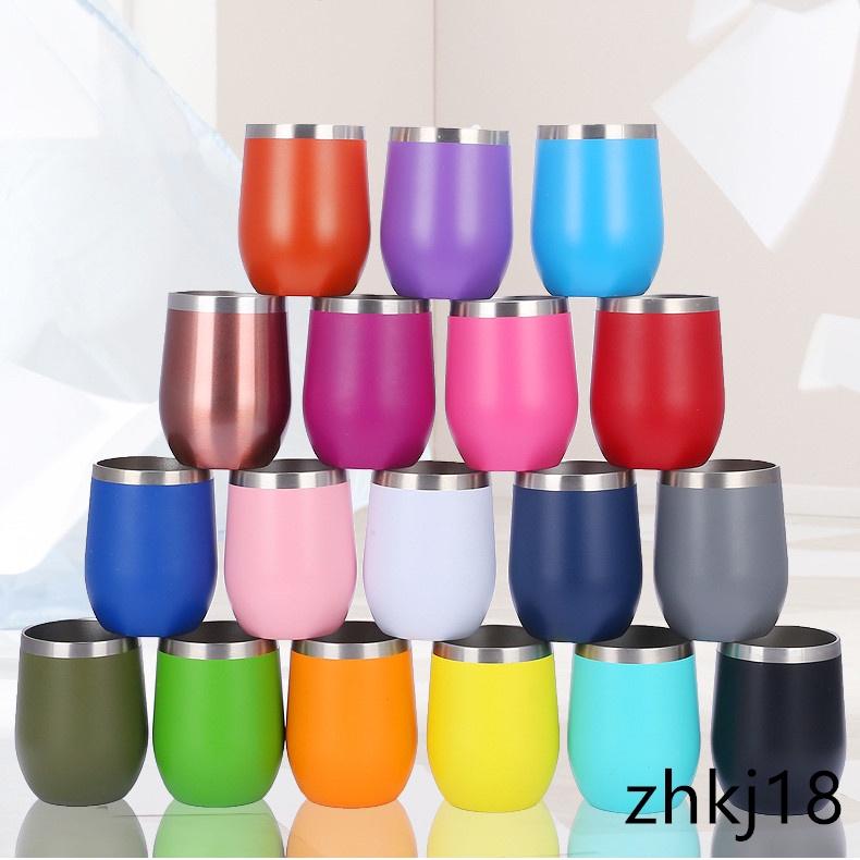 Bình nước giữ nhiệt bằng thép không gỉ 350ml thiết kế hình quả trứng