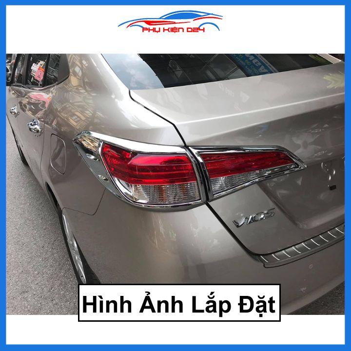 Ốp viền đèn pha hậu mạ crom Vios 2008-2013, 2014-2017, 2018-2019 chống trầy trang trí bảo vệ xe