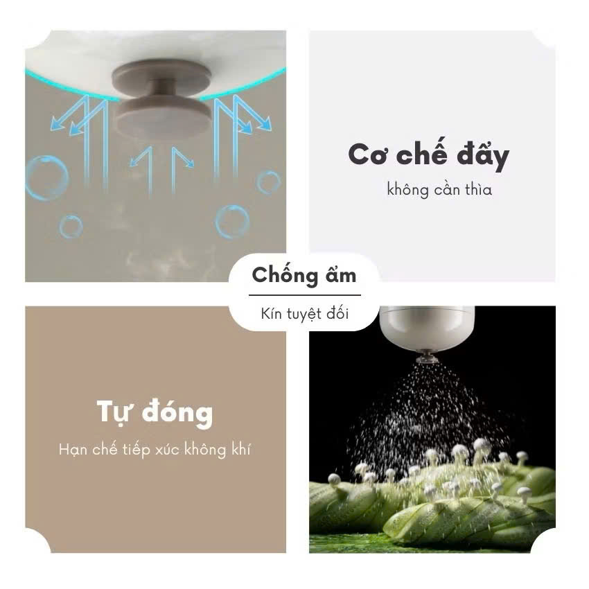 Lọ Đựng Gia Vị Thủy Tinh Thông Minh Chống Ẩm, Hủ Đựng Gia Vị Sang Trọng Không Cần Thìa - HÀNG CHÍNH HÃNG MINIIN