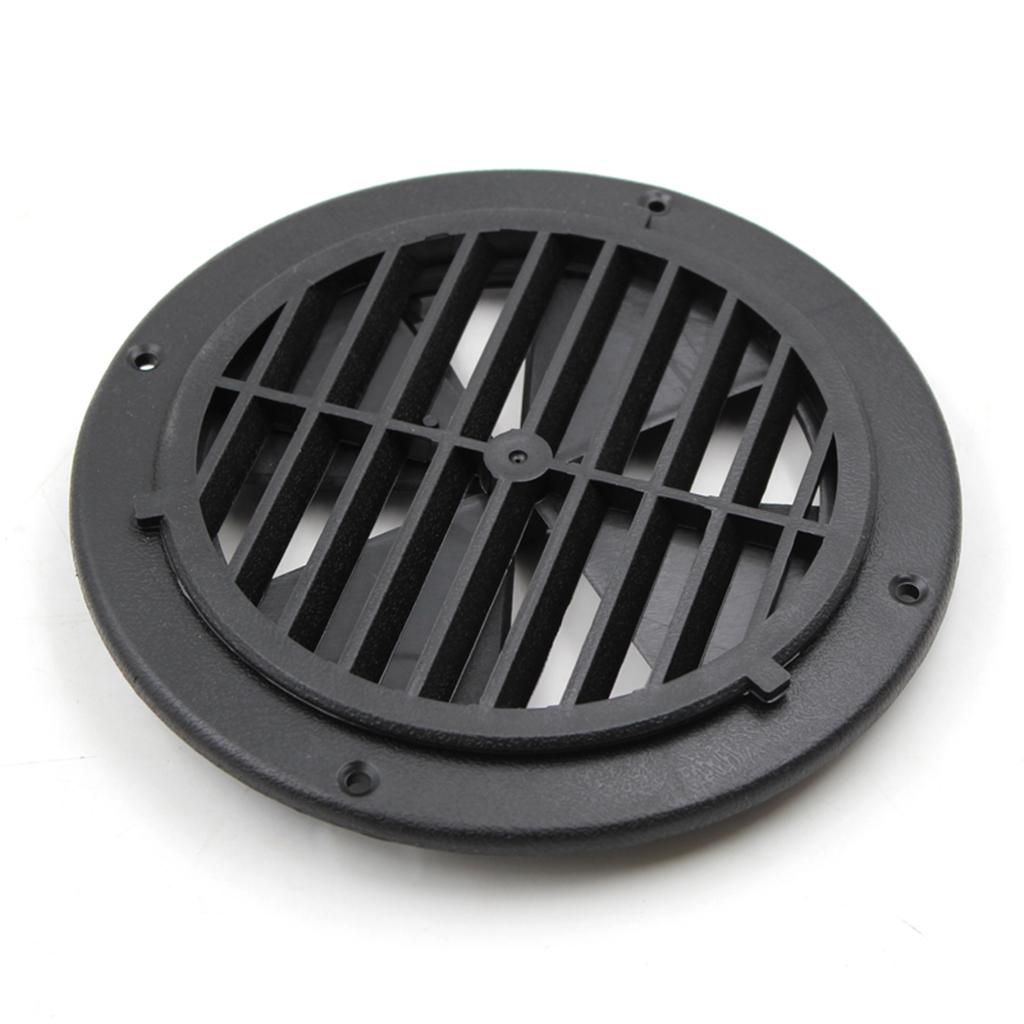 6.5" BLACK ROUND ABS PLASTIC VENT COVER Auto Boat Marine RV Trailer