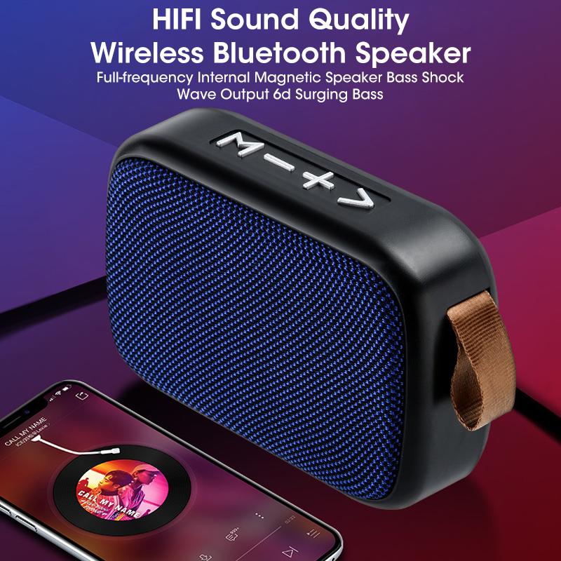 Đài Phát Thanh Mini FM Di Động Không Dây Caixa De Som Loa Bluetooth Âm Nhạc Hộp Âm Thanh Bluetooth Cho Loa Siêu Trầm Hifi Bass Bluetooth Bocina Color: Grass Green