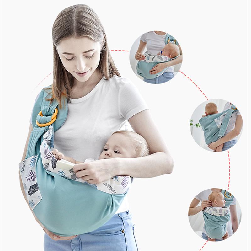 Đai Địu Em Bé Baby Sling Tàu Sân Bay Cho Bé Sơ Sinh Tàu Sân Bay Sling Tải 20KG Bền Cho Bé Quấn Ergonomic Bé Kangaroo Giá Đỡ Cho Con Bú Túi