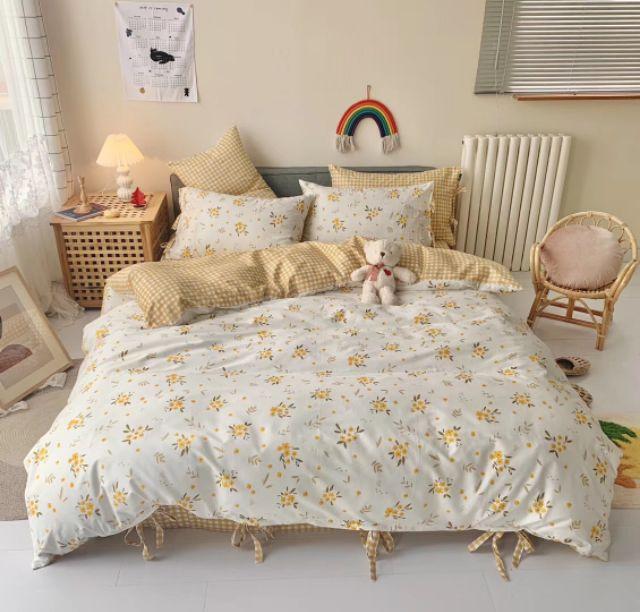 Bộ chăn ga gối cotton 4 món