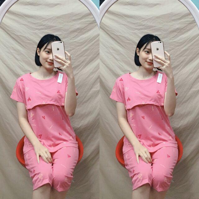 Bộ bầu lửng kết hợp sau sinh mùa hè chất đẹp