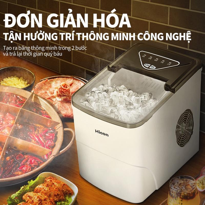 H105S Máy làm đá mini công suất lớn hoàn toàn tự động nhanh chóng làm được 15kg đá