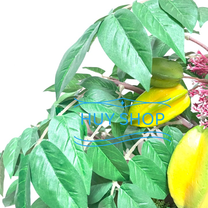 CHẬU CÂY TRÁI KHẾ NHÂN TẠO SỐ 4 TRANG TRÍ NHÀ CỬA