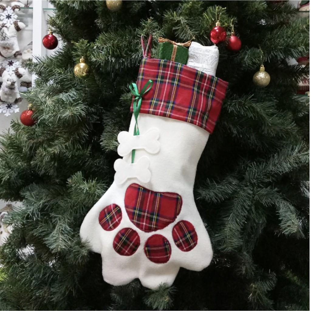 Vớ trang trí Giáng Sinh Cây Thông Noel Christmas Gift Stocking