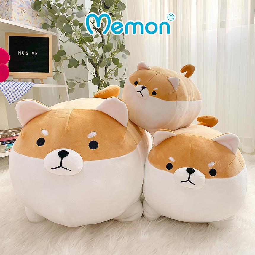 Gấu bông chó Corgi cao cấp Memon - Thú nhồi bông chó corgi mập tròn dễ thương, mềm mịn