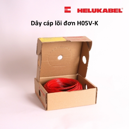 Dây cáp lõi đơn HELUKABEL H05V-K | Hộp 100m