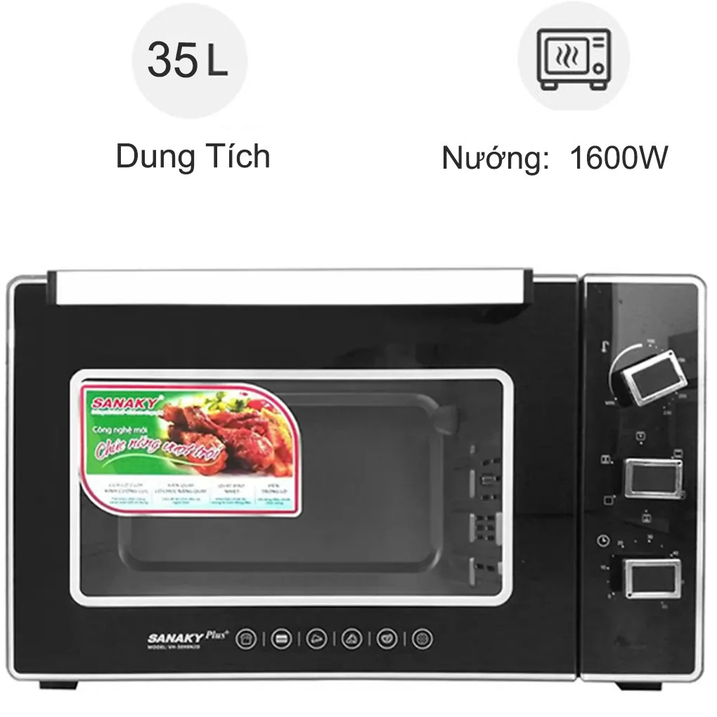 Lò nướng Sanaky 35 lít VH-3599S2D Hàng chính hãng 100%