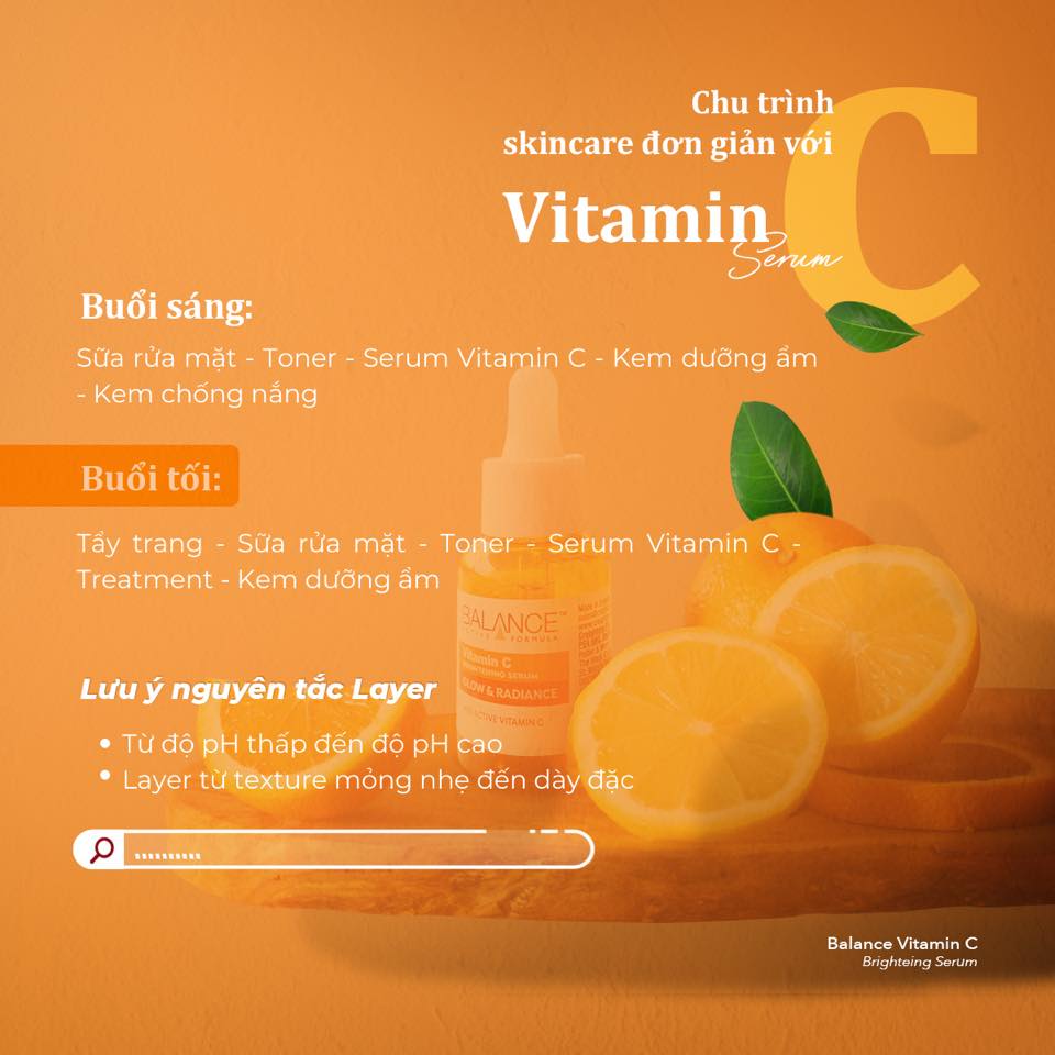 Serum dưỡng da Vitamin C, Hyaluronic, Niacinamide, Gold Collagen Balance Anh giúp sáng da, mờ thâm, dưỡng ẩm, trẻ hóa da - OZ Slim Store