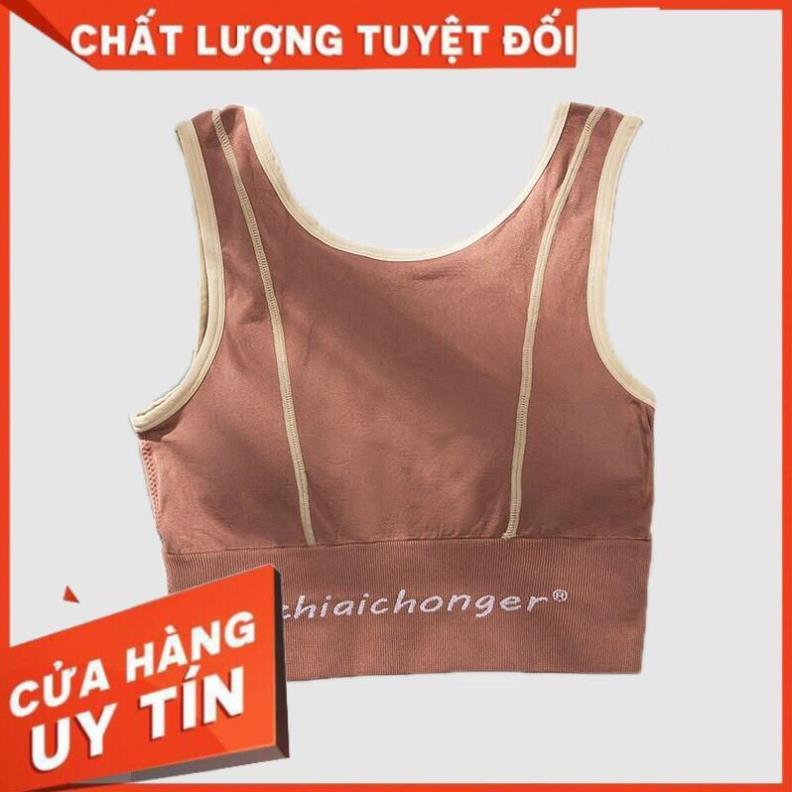 Áo Bra Ba Lỗ Viền Nổi tập gym yoga thể thao crotop sẵn đệm ngực hàng đẹp 660