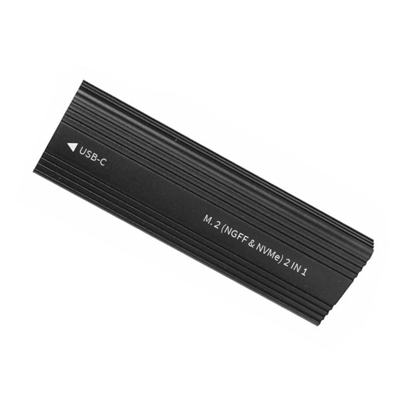 Khuyến mãi hộp đĩa cứng di động M.2 Hộp đĩa cứng kép giao thức kép PCIe NVMe và NGFF SATA tốc độ cao 10Gbps