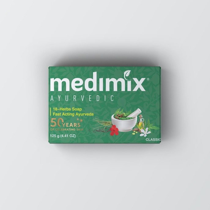 Xà phòng Medimix Ayurvedic 18 Loại Thảo Dược Bảo Vệ Da - 125g