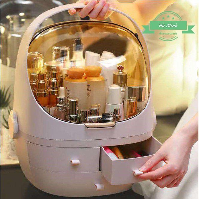 Hộp Đựng Mỹ Phẩm, Đồ Trang Điểm Có Ngăn Kéo Tiện Lợi Siêu Xinh-HMP04