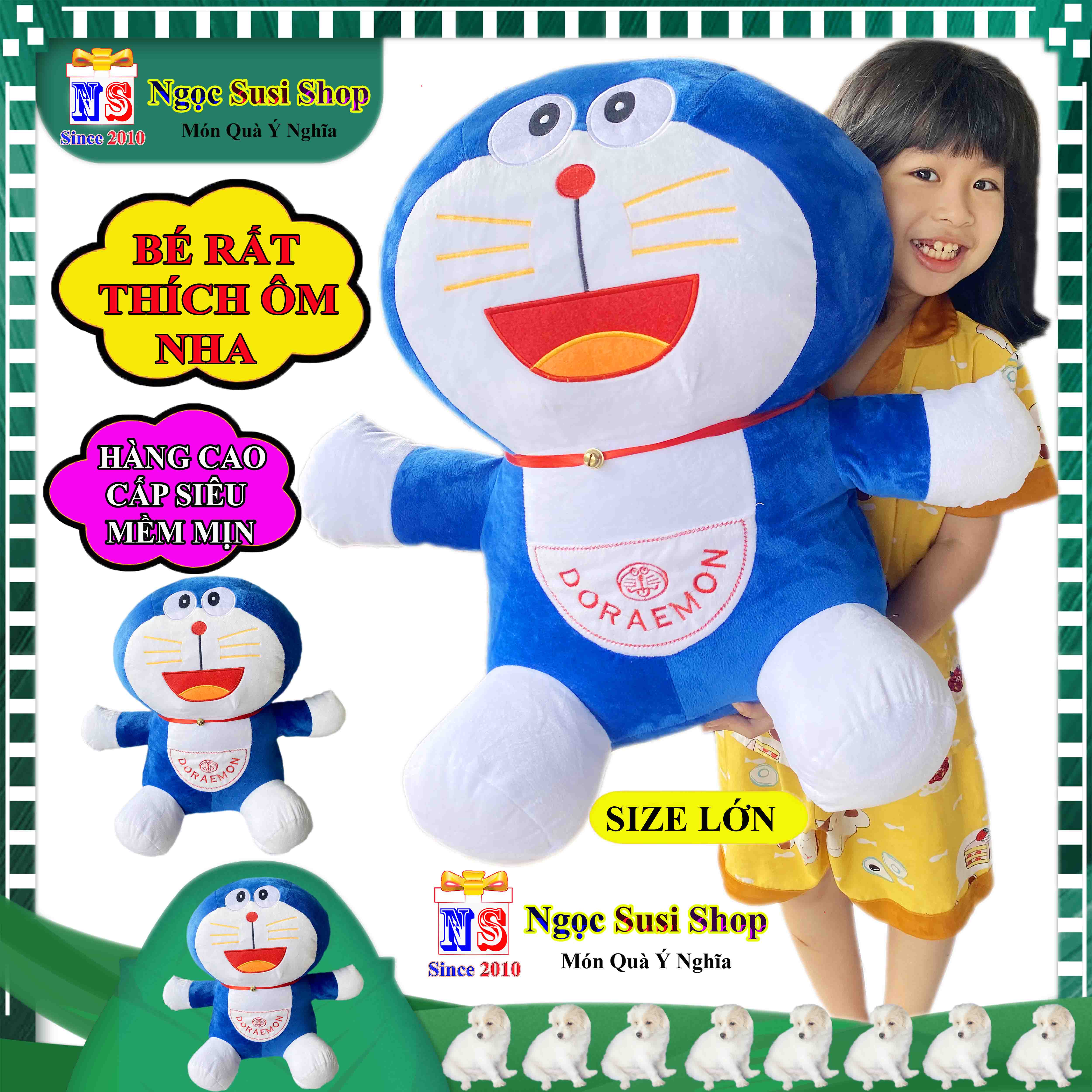 GẤU BÔNG MÈO DOREMON ĐÔRÊMON SIÊU TO KHỔNG LỒ - THÚ BÔNG DOREMON SIÊU ĐẸP