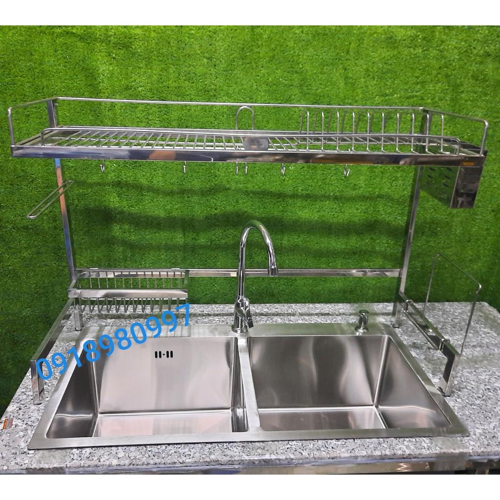 Giá để chén bát dao thớt trên chậu rửa, kệ để chén dĩa trên chậu rửa Inox 304 giao nhanh Tp.HCM