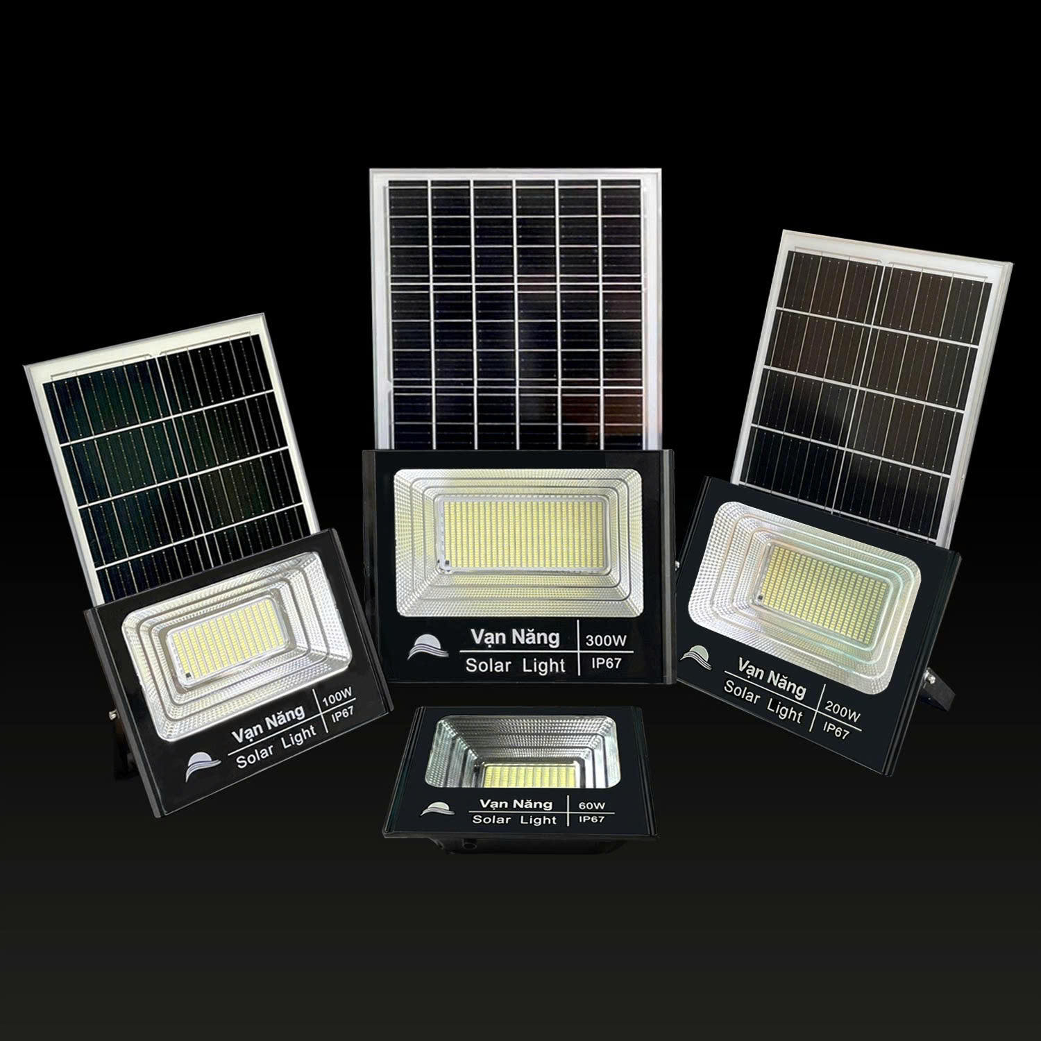 Đèn pha năng lượng mặt trời Vạn Năng Solar 100W