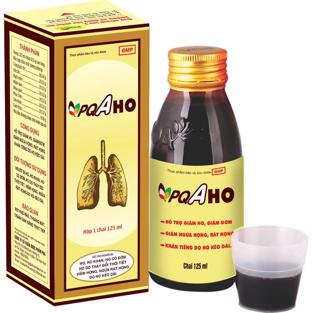 Ho PQA Hỗ Trợ Giảm Đờm, Ngứa Họng, Khản Tiếng Và Tình Trạng Ho Kéo Dài Hộp 125ml