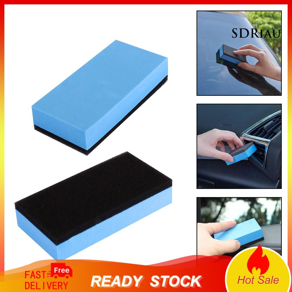 Bộ 2 Miếng Xốp Lau Kính Xe Hơi Bền Tẩy Vết Bẩn Hiệu Quả
