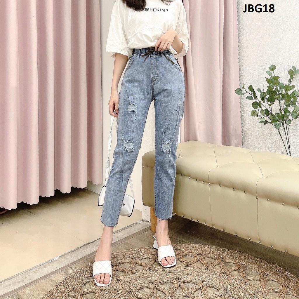 Quần jean baggy lưng thun co giãn JBG18