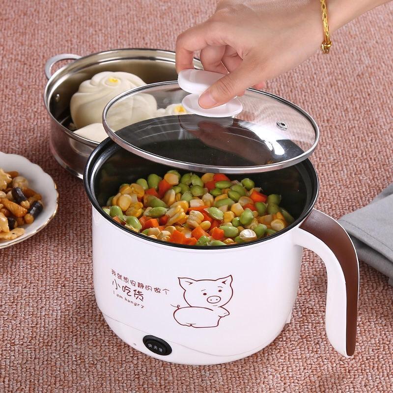 Ca Nấu Mỳ, Nấu Lẩu Modosa Mini Loại 1.6L ( Kèm Vỉ Hấp Trứng ) - Tặng Khăn Lau Bếp Tiện Dụng - Hàng Chính Hãng