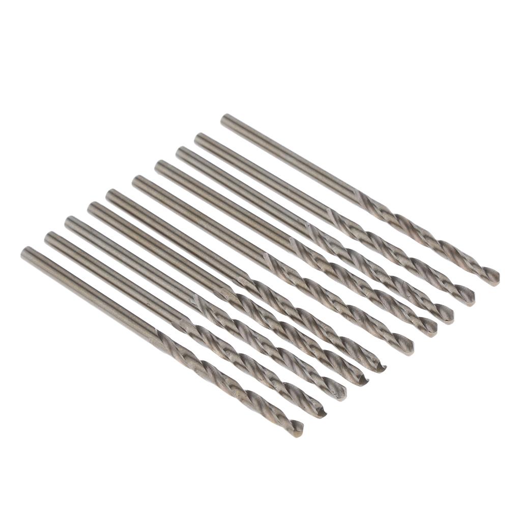 2.2mm HSS Twist Drill Bit Straight Shank For Metal Plastic Power Tool 10pcs
