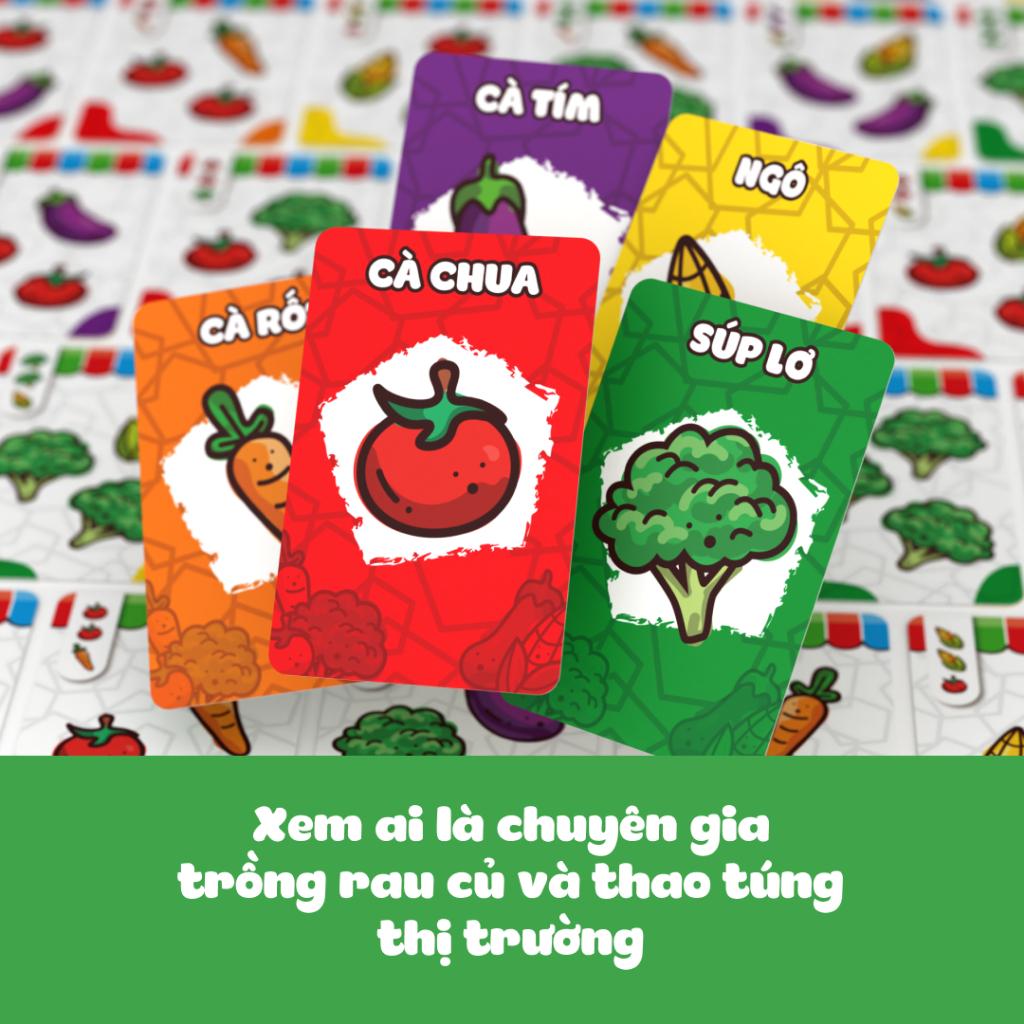 Trò chơi Board game Thương Vụ Rau Củ siêu vui, chơi cực cuốn dành cho 2-6 người | Boardgame VN