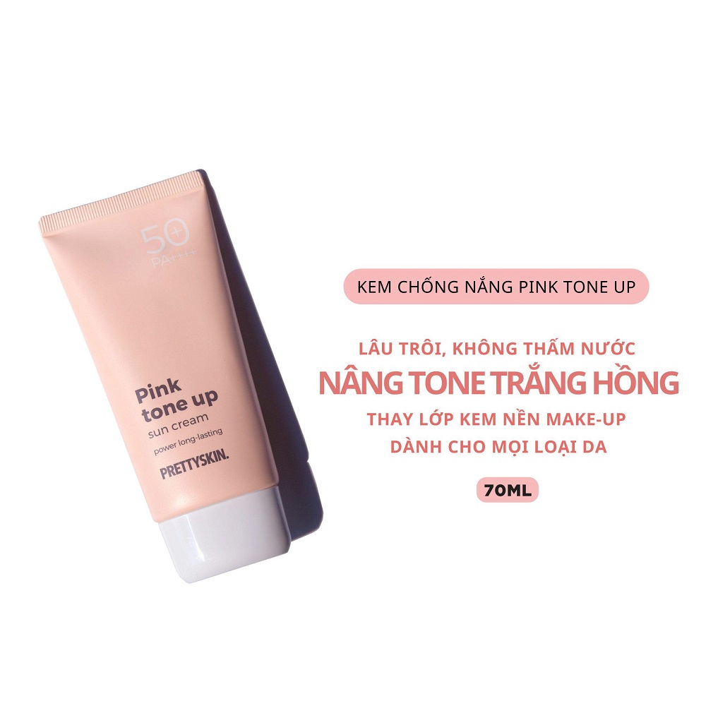 Kem Chống Nắng Prettyskin Pink Tone Up Sun Cream 70ml