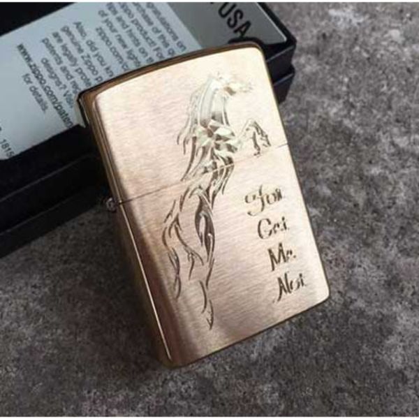 Bật Lửa ZIPPO 204B KHẮC NGỰA 12 – ZIPPO 204B.NGUA12
