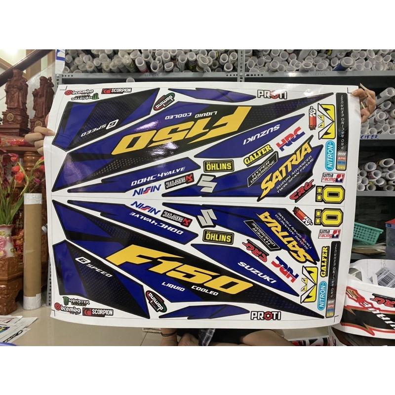 Tem rời dành cho satria fi xanh đen