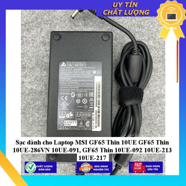 Sạc dùng cho Laptop MSI GF65 Thin 10UE GF65 Thin 10UE-286VN 10UE-091 GF65 Thin 10UE-092 10UE-213 10UE-217 - Hàng Nhập Khẩu New Seal