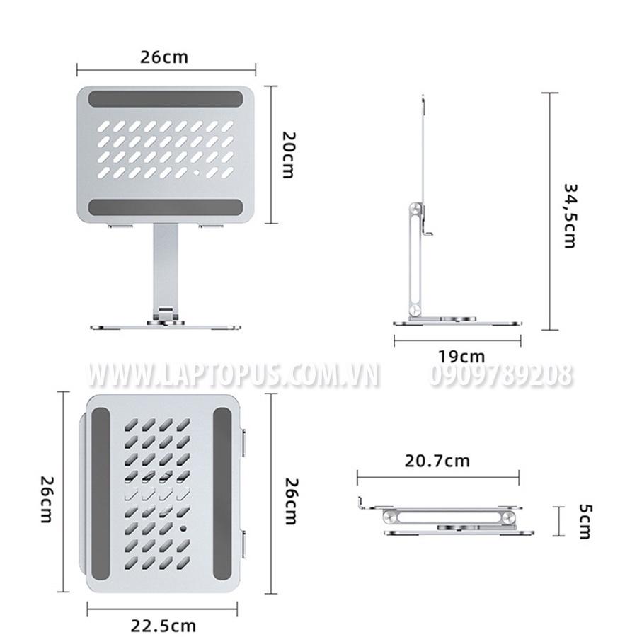 Kệ Giá Đỡ Laptop Hợp Kim Nhôm Siêu Chắc Chắn