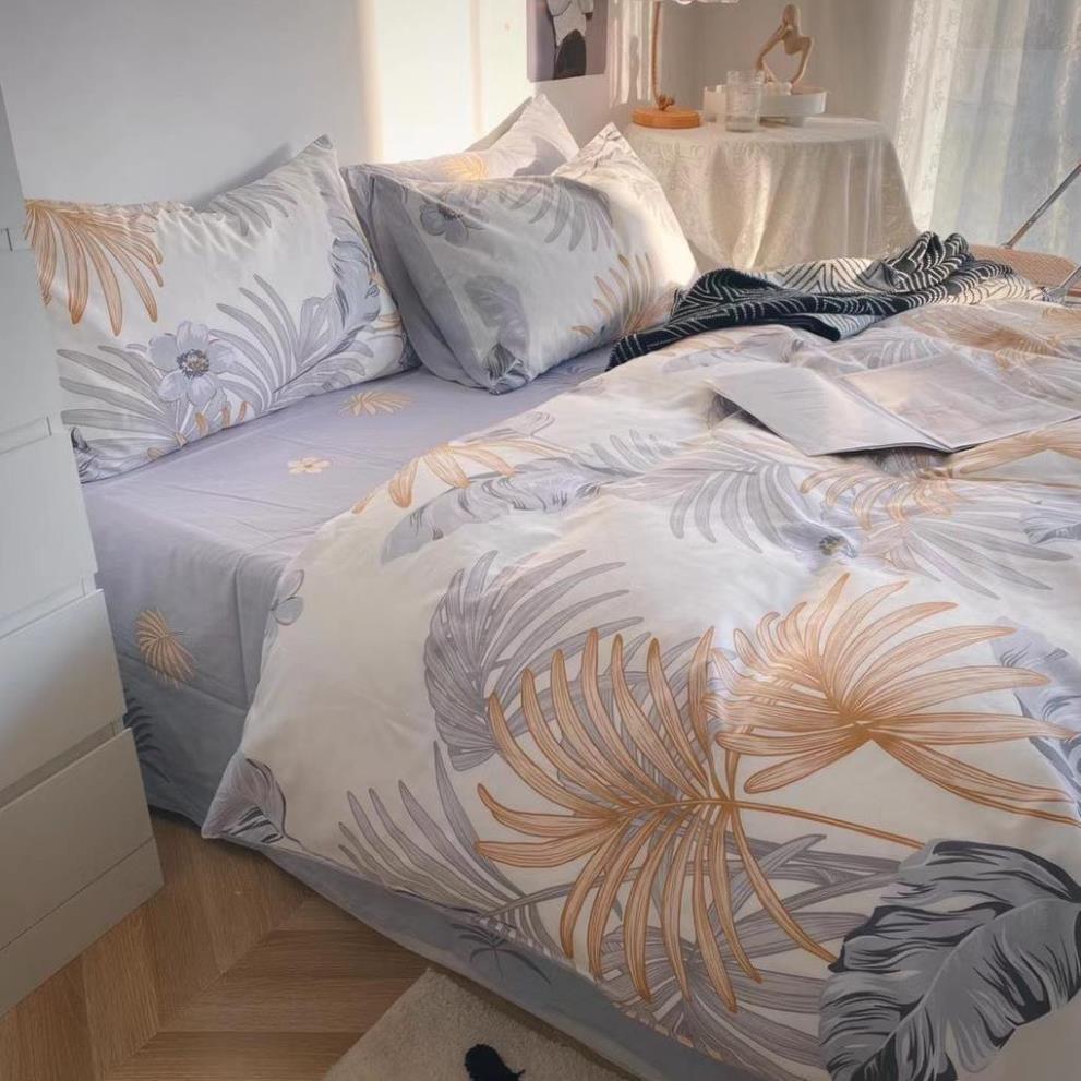Bộ chăn ga gối Cotton Living 100% đủ size giường nệm 1m2 đến 2m*2m2