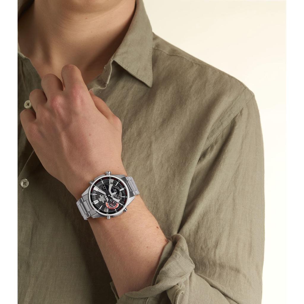 Đồng Hồ Nam Dây Thép Casio Edifice ECB-S100D-1ADF Chính Hãng - ECB-S100D-1A